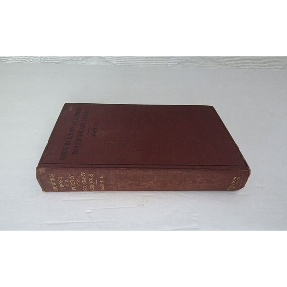 Modern Prose And Poetry For Secondary Schools Margaret Ashmun 1914 First Edition - Picture 2 of 11
